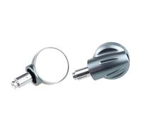 EQJSHL Motorcycle Rotatable Grip Plug Side Mirror For Monkey 125 Z125 MSX125 Adjustable Blind Spot Wide Angle Rear(Titanium)