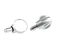 EQJSHL Motorcycle Rotatable Grip Plug Side Mirror For Monkey 125 Z125 MSX125 Adjustable Blind Spot Wide Angle Rear(Silver)