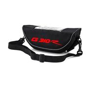 EQJSHL Motorcycle Saddle Bag Motorcycle Handlebar Storage Bag Waterproof and Dustproof Navigation Pouch Tool Package for B&MW G310R G 310R G310 R G 310 R Crash Bar Bag(Red 1)