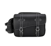 EQJSHL Motorcycle Saddlebag For H&onda Rebel CMX500 250 300 350 500 1100 Side Saddle Bag PU Travel Tool Waterproof Bags Saddle Bags(Bag(Right or Left) Black 1)