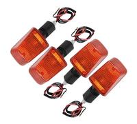 EQJSHL Turn Signal Light Indicators Short-Stem Turn Signal Lights For Suzuki DR125 DR200 DR250S DR350S RF600 DR650 GSXR750 RF900 GSXR1100 Bandit 600 1200 Turning Indicators(4 pcs)