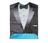 EQLEF Bibs for Adult Funny, Suit Adult Bibs for Men Waterproof Bandana Elderly Bibs for Eating- 1 Pcs