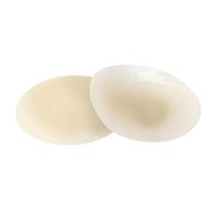 EQLEF Silicone Nipple Cover Reusable for D Cups, Large 11cm Self Adhesive Breast Pads Ultra Thin Silicone Breast Patch Sweat-proof Nipple Breast Covers Invisible Nipple Stickers Beige