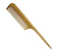 EQLEF Tail Comb, Wooden Comb Green Sandalwood Anti-static Fine Teeth Hair Comb Long Handle for Women, 21*5cm