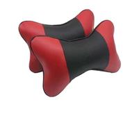 EQLIFD 2PCS Car PU Leather headrest Neck Pillow, for Sub-aru R1 R2 Ascent Chiffon Levorg Lucra Traviq Baja Tribeca Dex Seat Head Cushion Adjustable Strap Head Neck Comfort Support Cushion,E