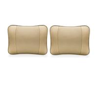 EQLIFD 2PCS Car PU Leather headrest Neck Pillow, for Toyota Mirai C-HR Land Cruiser Hilux Sienna Avalon Venza Seat Head Cushion Adjustable Strap Head Neck Comfort Support Cushion,D