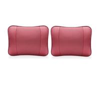 EQLIFD 2PCS Car PU Leather headrest Neck Pillow, for Toyota Mirai C-HR Land Cruiser Hilux Sienna Avalon Venza Seat Head Cushion Adjustable Strap Head Neck Comfort Support Cushion,C