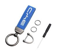 EQLIFD Auto Metal Key Ring Chain, for BYD seal DM-I BYD F3 DM-i BYD S1 PRO Key Rings Durable rust-proof Wear-resistant water proof Car Keychain Accessories,B-L