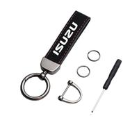 EQLIFD Auto Metal Key Ring Chain, for ISUZU D-MAX D MAX Dmax I II PANTHER ASCENDER WFR NFR ATV TROOPER Key Rings Durable rust-proof Wear-resistant water proof Car Keychain Accessories,A-L