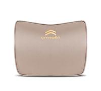 EQLIFD Car PU Leather headrest Neck Pillow, for Citroen C5 II Sedan 2008-2017 Seat Head Cushion Adjustable Strap Head Neck Comfort Support Cushion,D