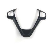EQPWZG ABS Chrome Carbon Fiber Steering Wheel Cover Sequin Trim Sticker, for Ford, for Fiesta, for MK7 2009-2017, for Ecosport 2012-2017 Steering Wheel Cover Trim(C Type Black)