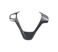 EQPWZG ABS Chrome Carbon Fiber Steering Wheel Cover Sequin Trim Sticker, for Ford, for Fiesta, for MK7 2009-2017, for Ecosport 2012-2017 Steering Wheel Cover Trim(B Type Carbon Fiber)