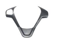 EQPWZG Car Refit Accessories, for Ford, For New Fiesta MK7 2009-2017, For Ecosport 2012-2017, Car Steering Wheel Covers Trim Sticker Steering Wheel Cover Trim(B type Carbon fiber)