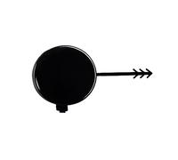 EQPWZG, for Audi, A4 B8 2008-2012 Right 8K0807241 8K0807241GRU, Front Bumper Tow Hook Cap Towing Eye Cover Car Towing Eye Cover(Black)