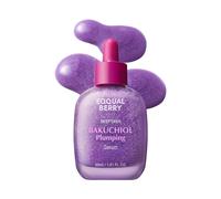 EQQUALBERRY Bakuchiol Plumping Serum - Pore and Wrinkle Minimiser | Retinol Alternative for Sensitive Skin | Improves Strength and Elasticity with
