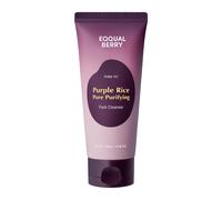 EQQUALBERRY Purifying Mask for Pores and Rice Purple Clay and Foam Cleaning Mask with Dual Use Deep Cleansing for Pore Care and Preparation