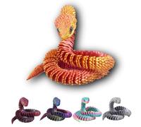 EQTGI 24in 3D Printed Snake Animals Toys Flexible Articulated Snake Creative Funny Fidget Toys for Home Office Decor