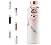 EQUA Mismatch Glass Bottle with Metal Handle 750 ml, Adult Unisex, Pink, One Size