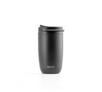 EQUA Thermal Mug 300 ml, Stainless Steel, Double Insulated, Hot for up to 4 Hours, 100% Leak-Proof, Black