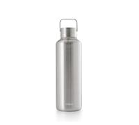 EQUA Timeless Insulated Water Bottle, Double Walled Stainless Steel, 24 Hours Cold or Up to 12 Hours Hot, BPA Free, Leak-Proof, Durable, Multifunctional (Steel, 600ml)