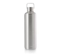 EQUA Timeless Insulated Water Bottle, Double Walled Stainless Steel, 24 Hours Cold or Up to 12 Hours Hot, BPA Free, Leak-Proof, Durable, Multifunctional (Steel, 1000ml)