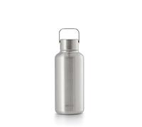 EQUA Timeless Stainless Steel Reusable Water Bottle, 600ml, Leakproof, BPA Free, Steel