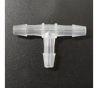 Equal 3 Way T-Shaped Hose Barb Tee Fitting - 25 Pack, PP Reusable Plastic Adapter for Laboratory, Food Machinery(4mm 5/32inch Cir)