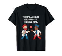 Equal and Opposite Science Joke Physics Humor Graphic T-Shirt