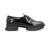 Equal Brushed Leather Loafers - female - Prada - Loafers - Black - 6 UK - Shoes 6 UK