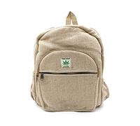 Equal Earth Hemp Backpack Rucksack Bag Organic Eco-Friendly Multipurpose Handmade For Travel, Hiking, Yoga, Picnic, Weekend Away, Vegan Hemp Nepal Backpack - Large