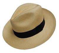 Equal Earth New Genuine Panama Hat Rolling Folding Authentic & Fairtrade - Natural (54cm)