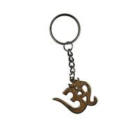 Equal Earth Om/Aum Hindu Symbol Keyring Keychain Peace Yoga Nepalese Brass Solitude Sun
