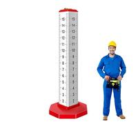 Equal Height Ruler - 16x6cm Aluminum Alloy, Horizontal Level Gauge, Positioning Calibration Device | Perfect For Floor Pattern Layout, Professional Tiling Work, Workshop Measurement Tasks, DIY Craft