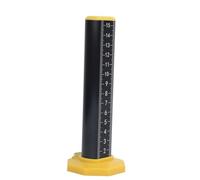 Equal Height Ruler, Aluminum Alloy Elevation Leveling Ruler with Dual Sided Scale, Rust Proof Gradienter Ruler for Floor Tile Laying, Woodworking and Indoor Outdoor Use (Black Inverted)
