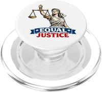 Equal Justice Lady Justice Scales Blindfolded Patriotic PopSockets PopGrip for MagSafe