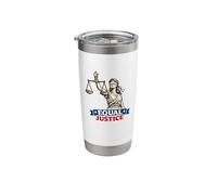 Equal Justice Lady Justice Scales Blindfolded Patriotic Stainless Steel Insulated Tumbler
