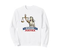 Equal Justice Lady Justice Scales Blindfolded Patriotic Sweatshirt