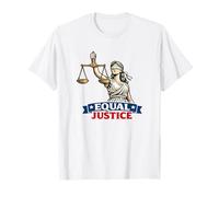 Equal Justice Lady Justice Scales Blindfolded Patriotic T-Shirt