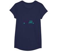 Equal Play, Equal Pay: Sports Equality Statement T-Shirt, Girls, Navy, Large