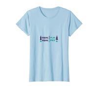 Equal Play, Equal Pay: Sports Equality Statement T-Shirt, Women, Baby Blue, 3XL
