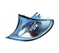 Equal Quality GA3149 Front Left with Chrome Frame, White