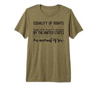 Equal Rights Amendment Full Text Feminist ERA YES Meme Premium T-Shirt