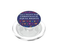 Equal Rights Christmas LGBTQ Pride Holiday Design PopSockets PopGrip for MagSafe