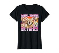 Equal Rights or I Bites Pride Cat LGBTQ Pride Month Value Graphic T-Shirt, Women, Black, S