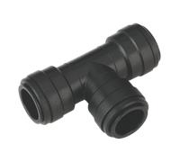 Equal Tee Ø22mm Pack of 5 (John Guest Speedfit® - PM0222E) - Sealey CAS22ET New