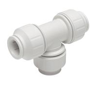 Equal Tee 28mm (Pack Of 2) John Guest White One Size