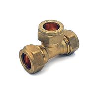 Equal Tee Compression 15mm Brass