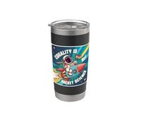 Equality Astronaut Equality is Not Rocket Science Gay Pride Stainless Steel Insulated Tumbler