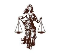 Equality Essence Justice Lady icon Righteous Ruler emblematic Justice Lady Vinyl Art Sticker 57.6x83cm Can Modify and add Information Coffee