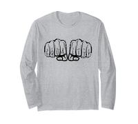 Equality FIST Knuckle Tattoos Feminist Meme Gender Long Sleeve T-Shirt